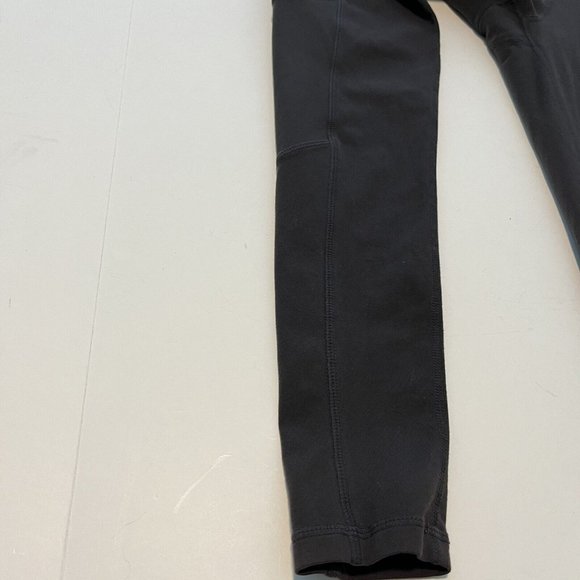 2017 Dark Gray Athleta Leggings Side Zipper Pockets Yoga Workout Women Size XS - Picture 8 of 15